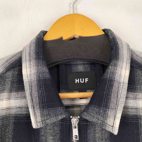 ハフ HUF オンブレ ジップアップ ジャケット PLAID ZIP SHIRT メンズ JPN:M