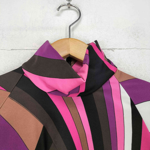 エミリオプッチ EMILIO PUCCI 総柄 クロップド ハイネック トップス レディース import:M