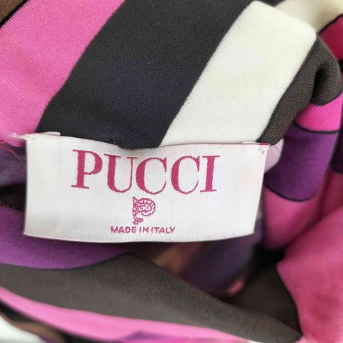 エミリオプッチ EMILIO PUCCI 総柄 クロップド ハイネック トップス レディース import:M