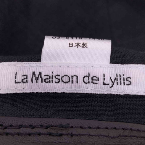 ラメゾンドリリス La Maison de Lyllis レザーパイピング ベレー帽 レディース FREE