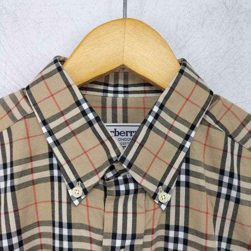 バーバリーロンドン BURBERRY LONDON ノヴァチェック ボタンダウンシャツ 香港製 メンズ JPN:M