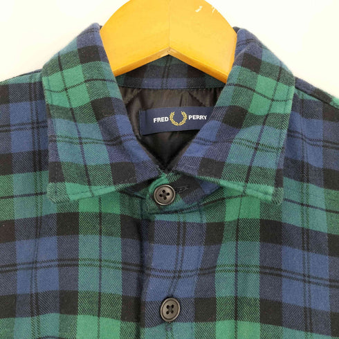 フレッドペリー FRED PERRY キルテッドタータンシャツ メンズ import:S
