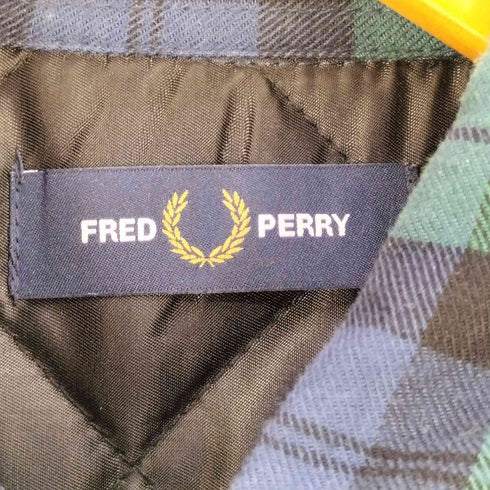 フレッドペリー FRED PERRY キルテッドタータンシャツ メンズ import:S