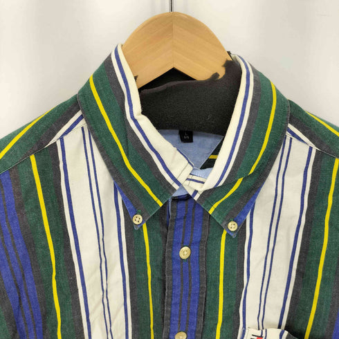 トミーヒルフィガー TOMMY HILFIGER マルチストライプ BD L/S シャツ メンズ L