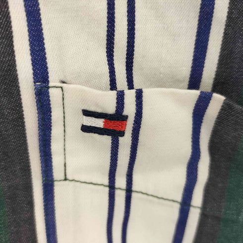 トミーヒルフィガー TOMMY HILFIGER マルチストライプ BD L/S シャツ メンズ L