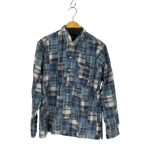 ポロバイラルフローレン Polo by RALPH LAUREN CLASSIC FIT PATCH WORK MADRAS CAMP SHIRT メンズ import:M