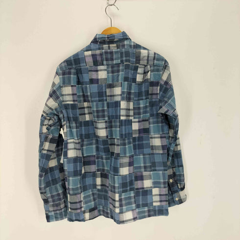 ポロバイラルフローレン Polo by RALPH LAUREN CLASSIC FIT PATCH WORK MADRAS CAMP SHIRT メンズ import:M