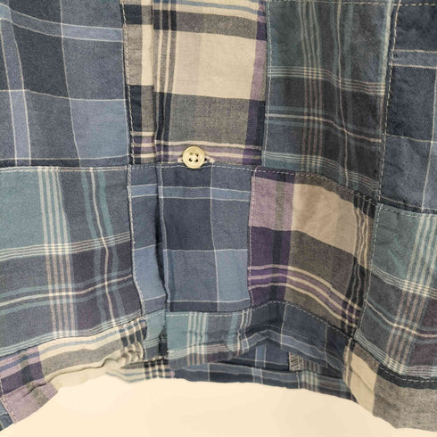 ポロバイラルフローレン Polo by RALPH LAUREN CLASSIC FIT PATCH WORK MADRAS CAMP SHIRT メンズ import:M