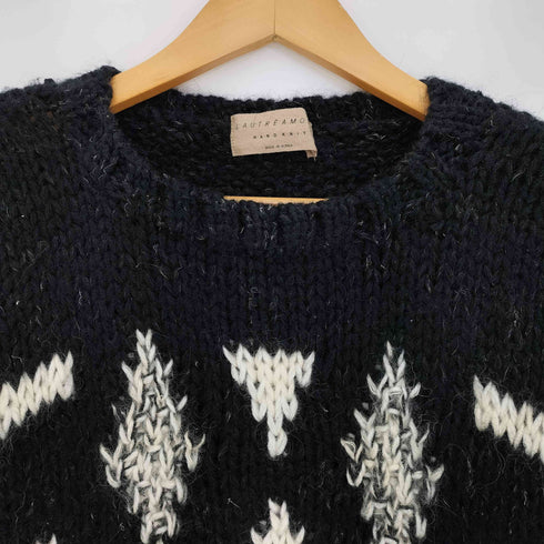 ロートレアモン LAUTREAMONT HAND KNIT ウールアクリルナイロン総柄ニット レディース