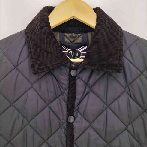 ラベンハム LAVENHAM 襟コーデュロイ切替 キルティングジャケット メンズ import:S