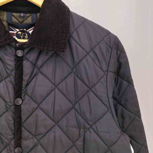 ラベンハム LAVENHAM 襟コーデュロイ切替 キルティングジャケット メンズ import:S