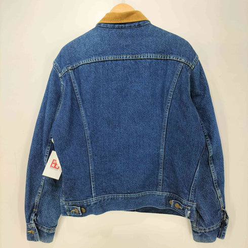 リー Lee 70-80s USA製 STORM RIDER ストームライダー 縦縞 ブランケット デニムジャケット ユニオンチケット メンズ 40R