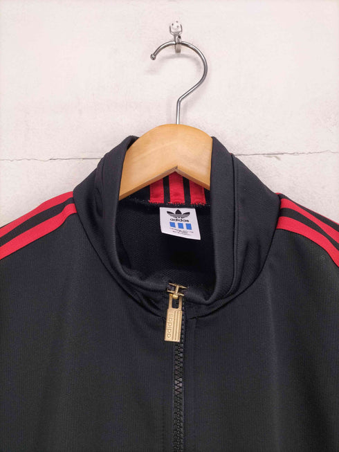 アディダス adidas デサント製 3ストライプ トラックジャケット トラックパンツ ジャージセットアップ メンズ L