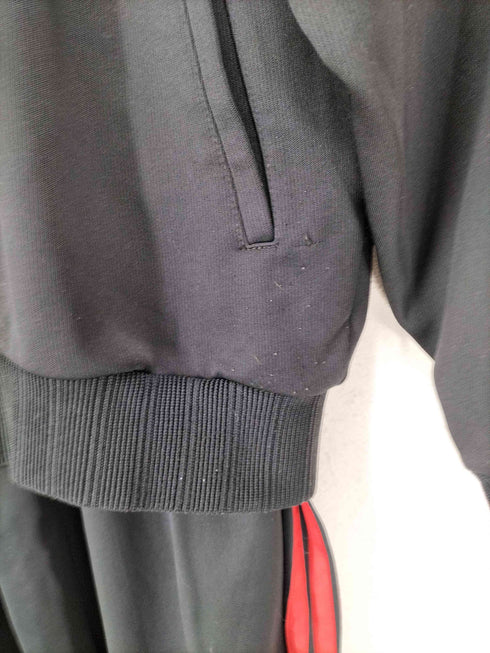 アディダス adidas デサント製 3ストライプ トラックジャケット トラックパンツ ジャージセットアップ メンズ L