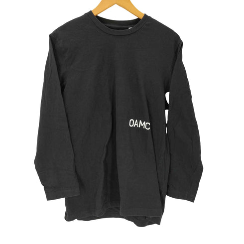 オーエーエムシー OAMC 20SS MADE IN ITALY イタリア製 コラボ リフレクター バック ロゴ プリント L/S カットソー ロンT メンズ import:S