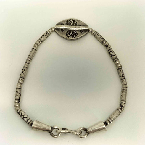 カレンシルバー ビーズ ブレスレット レディース