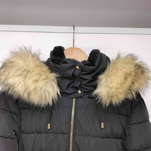 ザラ ZARA Puffer Coat 中綿 ロング ファー コート レディース import:S