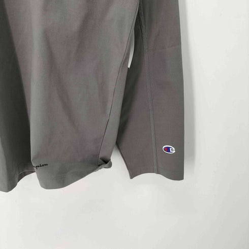 チャンピオン Champion Black Edition ブラックエディション / 抗菌防臭 速乾 ドライ ストレッチ スクリプトロゴ ロンT ロングスリーブTシャツ メンズ JPN:M