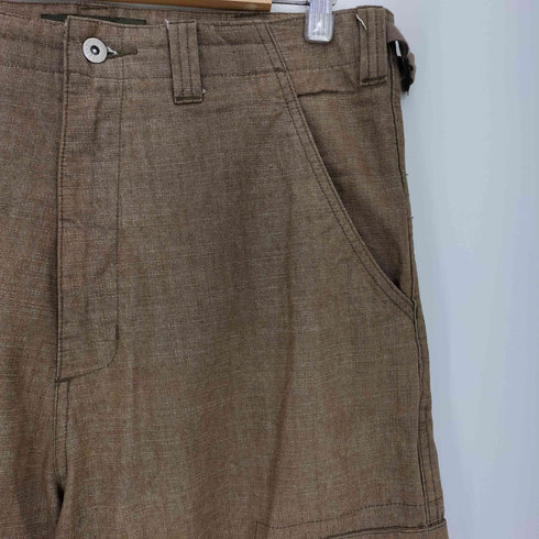 ステューシー Stussy 90-00s stussy-dm. AUTHENTIC GEAR 絣 アジャスター ワイドカーゴパンツ メンズ