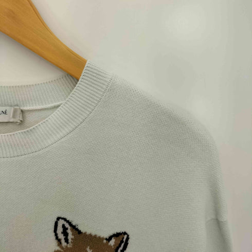 メゾンキツネ MAISON KITSUNE Mini Fox Head コンフォートセーター メンズ import:M