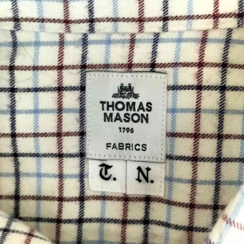 トーマスメイソン thomas mason ペンシルチェックボタンダウンシャツ メンズ T.N.