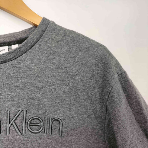 カルバンクライン CALVIN KLEIN ロゴ刺繍 クルーネック Tシャツ メンズ import:L