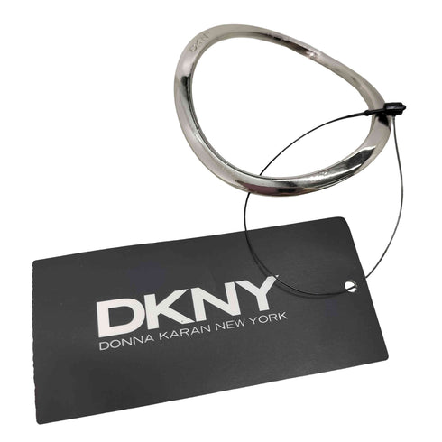 ダナキャランニューヨーク DKNY 00S ロゴ刻印 バングル Y2K レディース