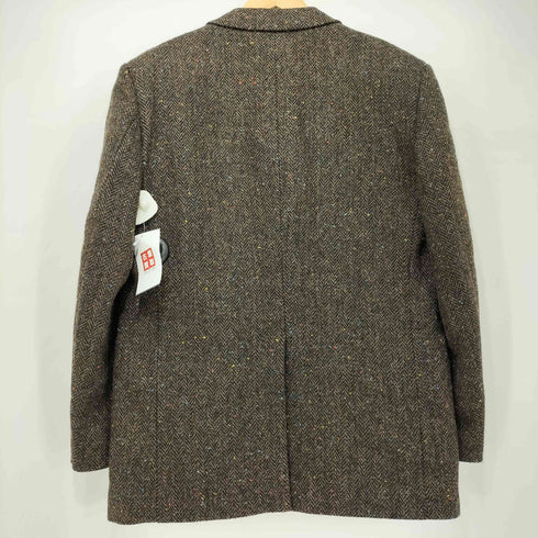 ハリスツイード Harris Tweed オックスフォード クラシック ネップ ヘリンボーン 2B ウール テーラードジャケット メンズ 胸囲96 胴囲86 身長170