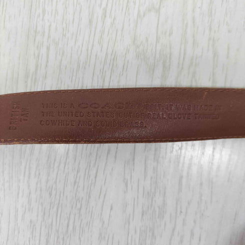 コーチ COACH OLD USA製 牛革 レザー ベルト レディース SMALL