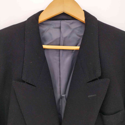 カシミヤ CASHMERE カシミヤ100 パワーショルダー ダブルブレスト テーラードジャケット メンズ ALL