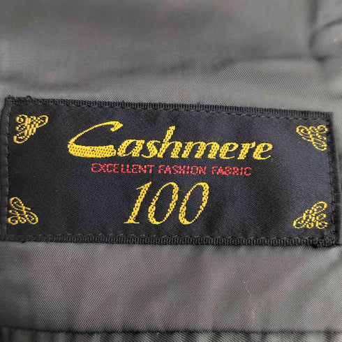 カシミヤ CASHMERE カシミヤ100 パワーショルダー ダブルブレスト テーラードジャケット メンズ ALL
