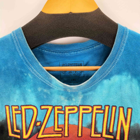 バンドプリント L/S タイダイTシャツ メンズ 2XL