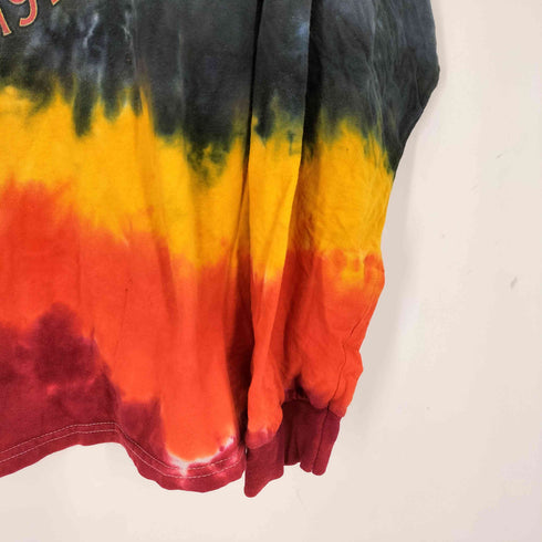 バンドプリント L/S タイダイTシャツ メンズ 2XL