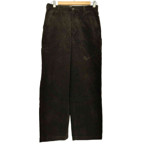 ユニクロユー UNIQLO U コーデュロイワイドフィットワークパンツ 73cm ダークブラウン メンズ 73cm