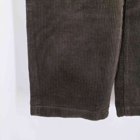 ユニクロユー UNIQLO U コーデュロイワイドフィットワークパンツ 73cm ダークブラウン メンズ 73cm