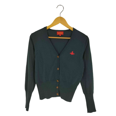 ヴィヴィアンウエストウッドレッドレーベル Vivienne Westwood RED LABEL オーブ刺繍 Vネック ニットカーディガン レディース JPN:2