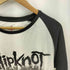 ラグラン 七分袖 バンドプリント 七分袖 クルーネックTシャツ Y2K メンズ import:L