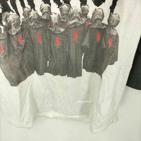 ラグラン 七分袖 バンドプリント 七分袖 クルーネックTシャツ Y2K メンズ import:L