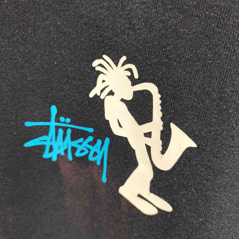 ステューシー Stussy 90s made in usa プリントプルオーバーパーカー メンズ JPN:L