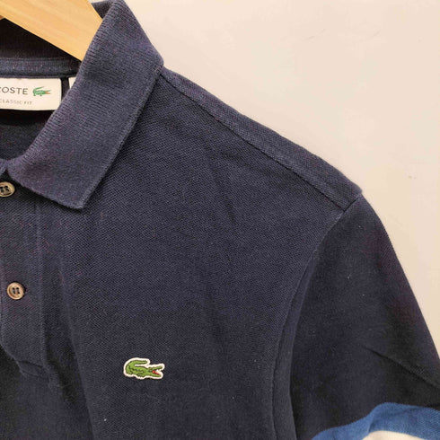 ラコステ LACOSTE CLASSIC FIT 鹿の子 ワンポイント 刺繍 S/S ポロシャツ メンズ import:S