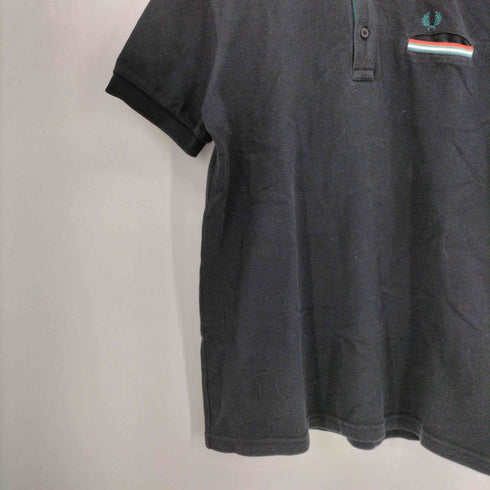 フレッドペリー FRED PERRY 鹿の子 チップライン クレリック ポケット ポロシャツ メンズ import:L
