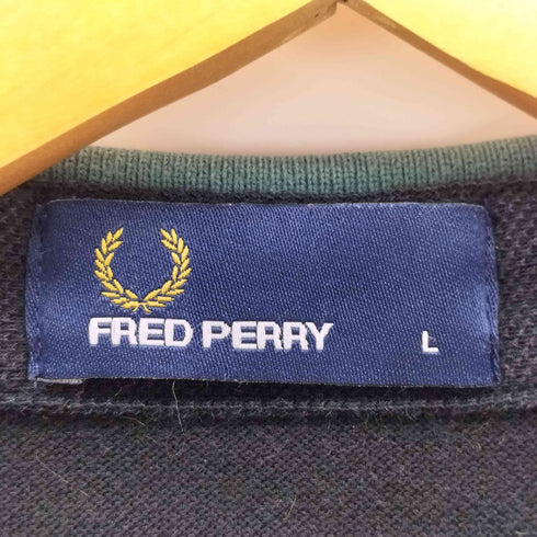 フレッドペリー FRED PERRY 鹿の子 チップライン クレリック ポケット ポロシャツ メンズ import:L