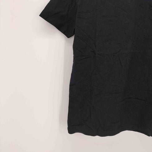 バーバリーブラックレーベル BURBERRY BLACK LABEL ロゴ 刺繍 Vネック S/S Tシャツ メンズ JPN:3