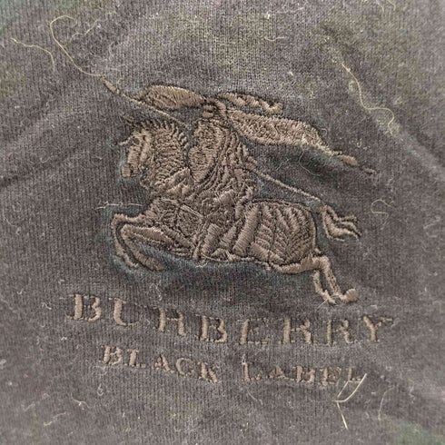 バーバリーブラックレーベル BURBERRY BLACK LABEL ロゴ 刺繍 Vネック S/S Tシャツ メンズ JPN:3