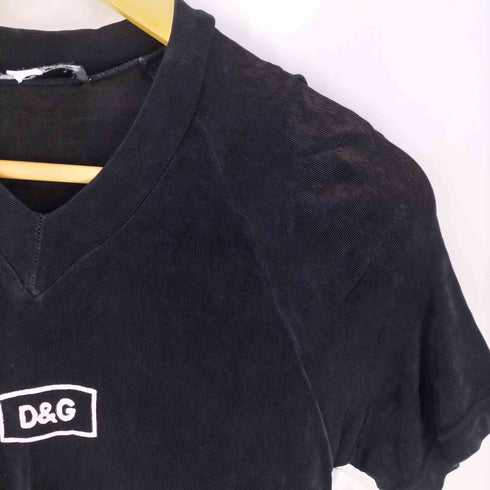 ディーアンドジードルチェアンドガッバーナ D&G DOLCE&GABBANA Vネック S/S カットソー レディース import:M