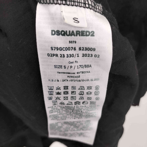 ディースクエアード DSQUARED2 アイコンハート クルーネックTシャツ メンズ S