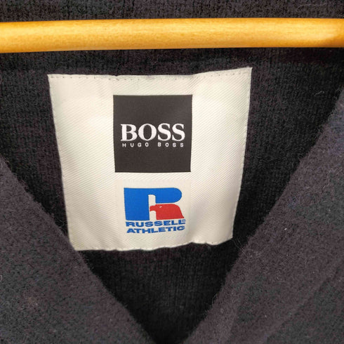 ヒューゴボス HUGO BOSS ワッペン ニットカーディガン メンズ L
