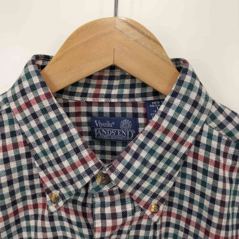 ランズエンド LANDS END Viyella ウールチェックBDシャツ メンズ JPN:L