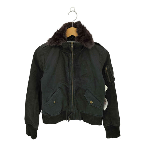 アーバンリサーチ URBAN RESEARCH ファー付き クロップド丈 ボンバージャケット MA-1 レディース FREE