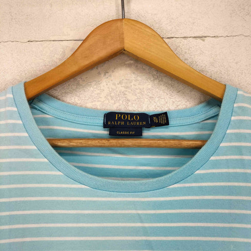 ポロラルフローレン POLO RALPH LAUREN CLASSIC FIT ポニー刺繍 ボーダー柄 カットソー メンズ import:XL